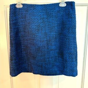 LOFT Blue Mini A-Line Skirt for Work